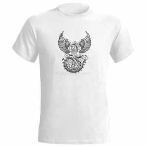 Ornamental Phoenix Art camiseta para hombre tatuaje pájaro artista tatuajes Tribal regalo calle camiseta de moda Camiseta Hombre verano