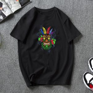 Camiseta con estampado Tribal Chief de manga corta para hombre, camiseta informal holgada con cuello redondo para mujer, camisetas de verano y camisetas
