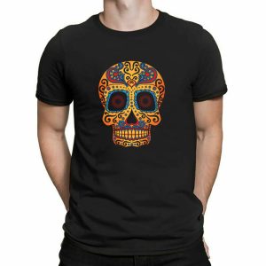 Camiseta con calavera de azúcar Tribal, lo más nuevo, camiseta divertida a la moda, camisetas Ultra Harajuku para hombres y mujeres, ropa Unisex