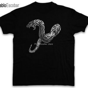 Camiseta de algodón para hombre, camisetas de verano, camiseta Tribal de serpiente, tatuaje de Oldschool Flash Artist Studio, camiseta impresa personalizada