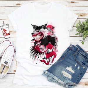 Camisetas de verano de manga corta con estampado de lobo Tribal para chicas, camisetas informales de algodón con cuello redondo para hombres y mujeres
