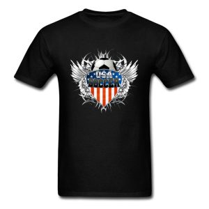 De EE. UU. De fútbol Tops con diseño tribal camisas para hombres Hip Hop día del padre o-Cuello 100% de algodón camisetas de manga corta loco Tops camisas
