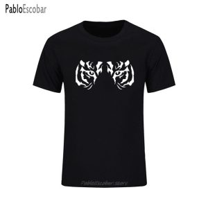 100% de algodón para hombre, camiseta de manga corta, estampado de ojos Tribal Raptor, camiseta casual para hombre, camiseta personalizada con estampado especial para hombre