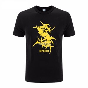Camisetas de moda para hombre SEPULTURA Tribale Logo camiseta ocio cuello redondo de manga corta euro tamaño camisetas Punk rock