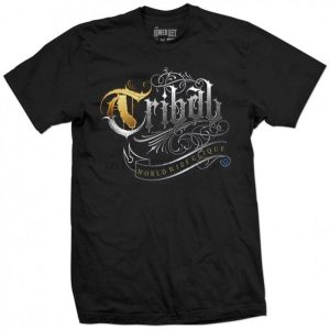 Camisetas divertidas de cuello redondo de manga corta equipo TRIBAL Original de MAKRA Estado Dorado camiseta negro gran oferta ropa Casual