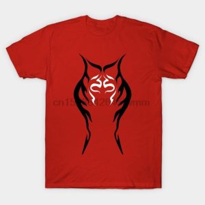 Camiseta de manga corta para hombre, camiseta Tribal Togruta Ahsoka, camisetas para mujer
