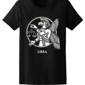 Tribal libra, Zodíaco símbolo T Camisa de algodón regalo para hombres envío rápido