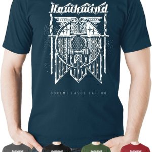 Hawkwind Doremi camiseta británica Tribal música superior Tee ropa Festival camiseta