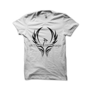 Camiseta para hombre Fénix tatuaje tribal BLANCO arte Camisetas Mujer camiseta