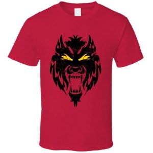 Lobo Tribal Hombre Lobo fantasía Camiseta