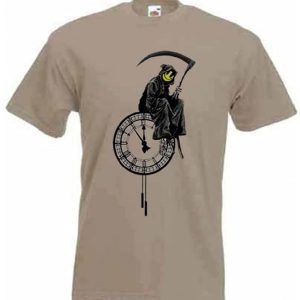 Camisetas Tribales de los hombres Banksy La Parca camiseta