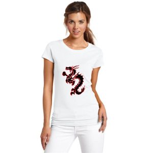 Personalizado Tribal chino dragón Bk camiseta gran tamaño s ~ 90xL gracioso azúcar cráneo Harajuku hombres camiseta