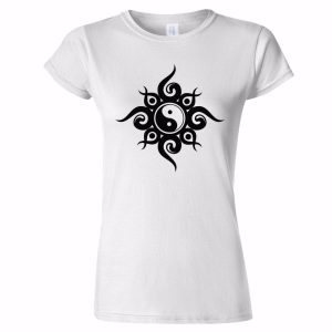 Camiseta con diseño TRIBAL YIN YANG para mujer, camiseta para hombre, Unisex, para hombre nueva moda
